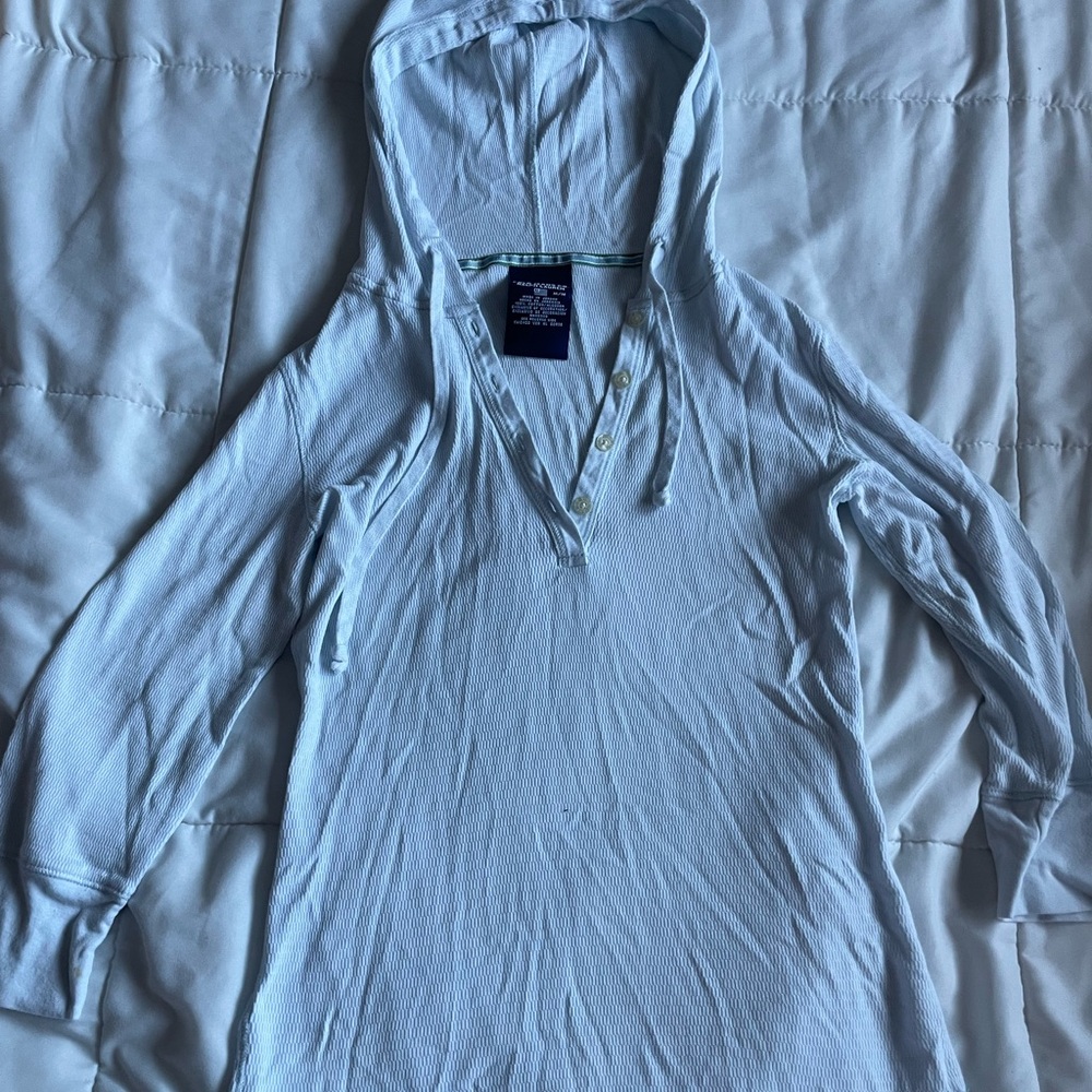 Vintage Polo Ralph Lauren Quarter Sleeve Hooded Top